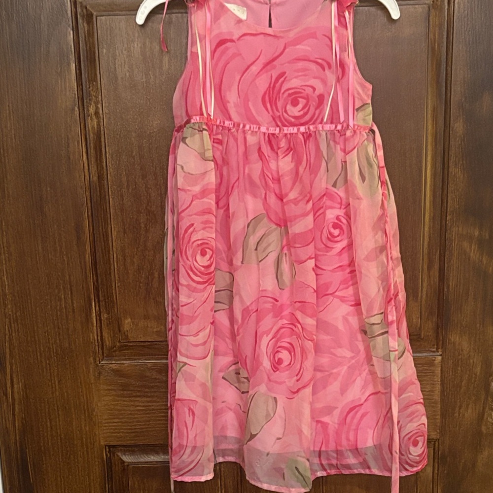 Biscotti Pink Floral Kids Dress